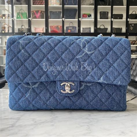 chanel denim jumbo|chanel jumbo price 2023.